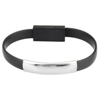 Cocotina Portable Micro USB To USB Cable Bracelet Charger Data Sync Cord Wristband Charge – Black