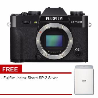 Fujifilm X-T20 Body Only Black + Fujifilm Instax Share SP-2 Silver
