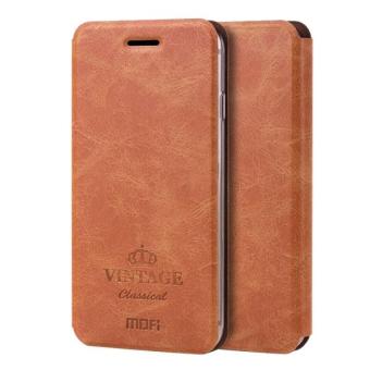 MOFI VINTAGE for iPhone 7 Plus Crazy Horse Texture Horizontal Flip Leather Case with Card Slot & Holder(Brown)  - intl