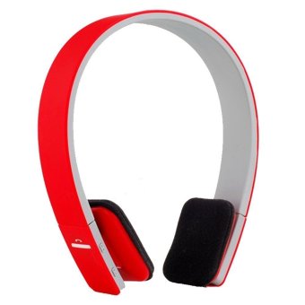 AEC BQ-618 Wireless Bluetooth V4.1 + EDR Headset Support Handsfree with Intelligent Voice Navigation for Cellphones Tablet (Red) (Intl)