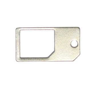 Micro SIM Adapter Metal - Silver Metalic