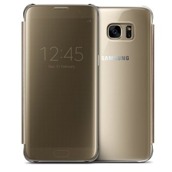 Samsung Clear View Cover Original for Galaxy S7 edge - Gold