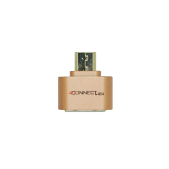 4Connect Mini USB Flash Disk OTG Converter Adapter for Android- Bronze