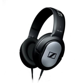Sennheiser HD 201 ringan atas headphone telinga (hitam)