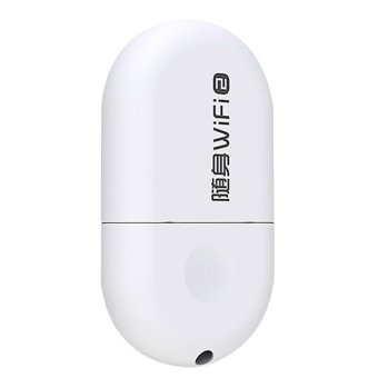 Portable 360 wifi 2 mini wireless router access point wireless bridge 360 Portable WiFi Adapter (White) 
