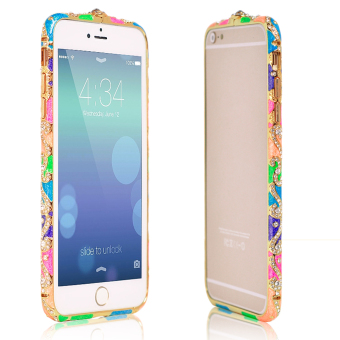 Vococal Rhinestone Bumper Frame Case for iPhone 6 (Multicolor)