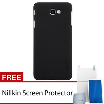 Nillkin For Samsung Galaxy J5 Prime Super Frosted Shield Hard Case Original - Hitam + Gratis Anti Gores Clear