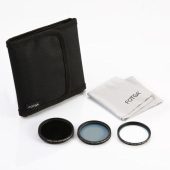 FOTGA 5 in 1 kit 49mm MC UV + MC CPL + Fader ND filter + Filter Case + Cleaning Cloth - Intl
