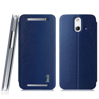 Imak Flip Leather Cover Case Series for HTC M8 - Biru