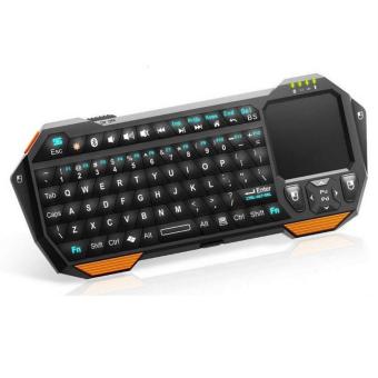 QQ Multifunction Mini Bluetooth Keyboard with Touchpad & Mouse Function for Android / Windows / Mac - Hitam