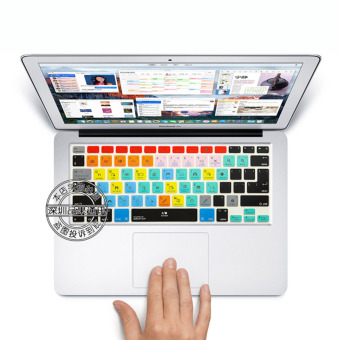 Jalan Pintas Keyboard Coosybo kunci silikon kulit pelindung stiker untuk mac MacBook 33.02 cm 38.1 cm air pro retina untuk Imac G6 (Ableton Live - Berwarna)