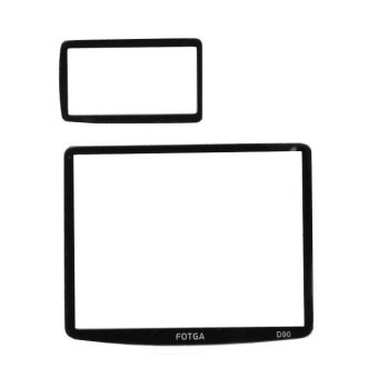 Fotga LCD Screen Panel Protector Glass For Nikon D90 Camera(OVERSEAS) - intl