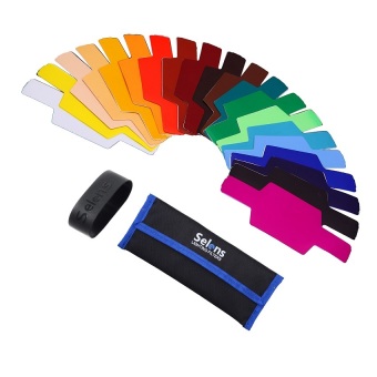 Selens SE-CG20 Flash Color Filter Gels Band (Multi Color) - Intl