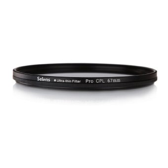 Selens PRO 67 mm ultra-tipis Kopral polarisasi lensa saring untuk Canon Nikon Sony Sigma