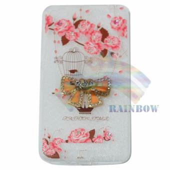 Rainbow Softcase For Xiaomi Redmi 4A Softshell Animasi + Pearl Fantasy Phone Holder Ring / Softcase Motif / Silicone Jelly Case / Case Flower / Case Beauty / Case Lukisan / Casing Unik / Softcase Ring / Casing Xiaomi - Bird Palace + Holder Pita