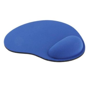 Mousepad Cloth Gel Wrist Rest - Biru