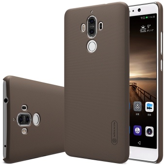 Huawei Mate 9 Case Original Nillkin Super Frosted Hard Plastic Cover For Huawei Mate 9 Phone Cases Free Screen Protector Film (Brown) - intl