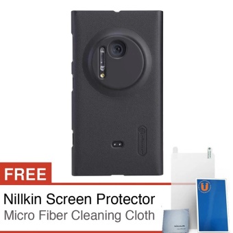 Nillkin Frosted Shield Hard Case Original untuk Nokia Lumia 1020 - Hitam + Gratis Nillkin Screen Protector