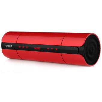 JOOX KR8800 NFC FM HIFI Bluetooth Speaker Wireless Stereo Portable Loudspeakers Super Bass Sound Box Handsfree Voice Box (Red) - Intl