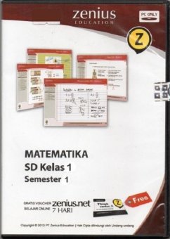 Zenius Set CD SD Matematika Kelas 1 Semester 1