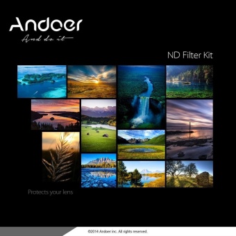 Andoer 58mm Fader ND Filter Kit Neutral Density Photography Filter Set (ND2 ND4 ND8) for Nikon Canon Rebel T5i T4i EOS 1100D 650D 600D DSLRs - intl