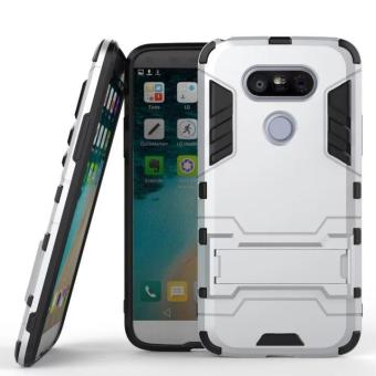 Iron Hard Man Armor Dual Phone Back Cover Case With Kickstand For LG G5 - intl