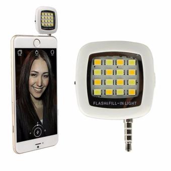 Universal Lampu Selfie Flash Light Untuk Smartphone Free USB LED Portable Mini Light Lamp - Portable Selfie Lamp Flash Lampu Selfie LED untuk Smartphone 16 LED Night Using Selfie Enhancing Dimmable Flash Light