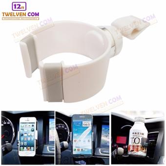 Phone Holder Mobil AC / Vent Car Holder Clip C Holder (HP) - Putih