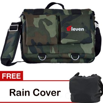 Eleven Tas Kamera Army Edition + Gratis Rain Cover