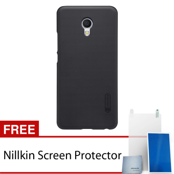 Nillkin Super Frosted Shield For Meizu MX 6 - Hitam + Free Nillkin Screen Protector