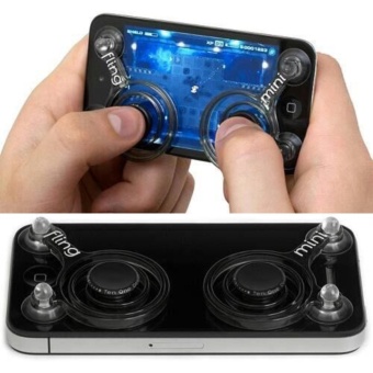 1 Pair Fling Mini Mobile Game Touch Controller Joystick for Smartphone iPhone iPod Android Device - intl