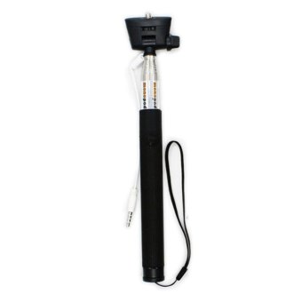 Fancyqube 20cm Self Timer Cable Monopod with Remote Shutter Button (Black)