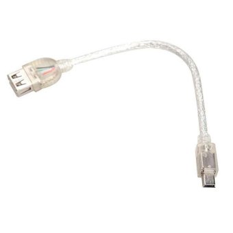 Short Otg Female Mini 5-Pin Male To Usb Female Adapter Extensioncable - intl