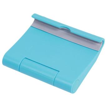 LALANG Universal Adjustable Foldable Desk Tablet Mobile Phone Stand Holder (Blue)