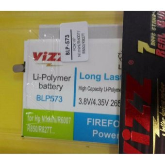 Vizz Baterai Batt Batre Battery Double Power Vizz Oppo BLP-573 BLP573 Untuk OPPO N1 Mini, R6007, R850, R827T 2650 Mah