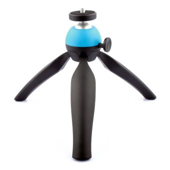 JH@ HKS PANNOVO 18x5x4cm Adjustable Mini Tripod Grip Mount (Black/Blue)-intl