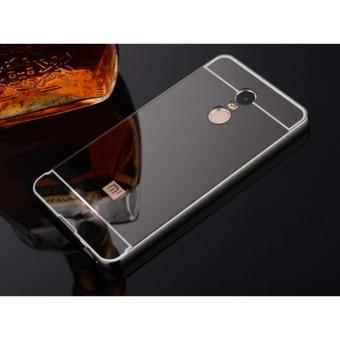 4Connect Mirror Aluminium Bumper HardCase for XiaoMi Redmi Note4-Black