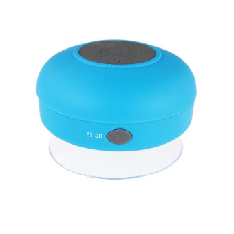 ELENXS Bluetooth Shower Speaker Car Handsfree Mic Speaker Waterproof Mini Wireless Universal Portable Blue