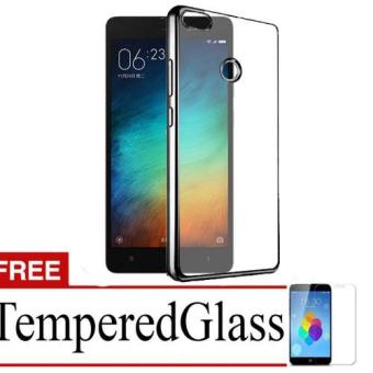 Chanel Case List chrome for Xiaomi Redmi 3 Pro + Free Temperred Glass – Black