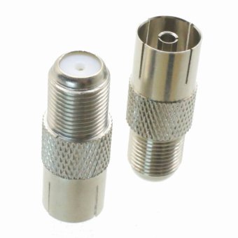 Fliegend 1pce F TV Female Jack To IEC PAL DVB-T TV Female Jack RF Coaxial Adapter Connector