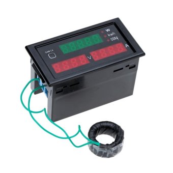 AC80-300V 100A Digital LED Current Voltage Tester Meter Electric Energy Power Factor Detection with CT - intl