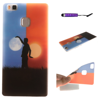 Moonmini Ultra Slim Soft TPU Phone Back Protector Case for Huawei P9 Lite (Multicolor)