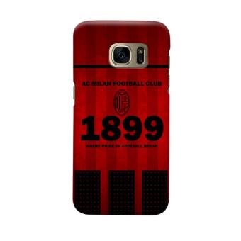 Indocustomcase AC Milan Casing Case Cover For Samsung Galaxy S7 Edge