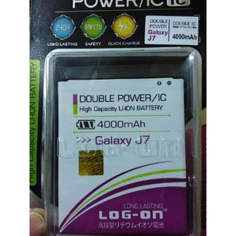 LOG-ON Battery For Samsung Galaxy J7 4000mAh - Double Power & IC Battery - Garansi 6 Bulan