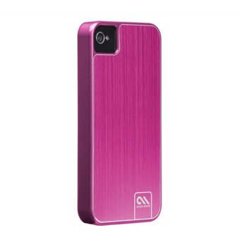 Case Mate Barely There Brushed Alumunium - iPhone 4/4s - Hot Pink