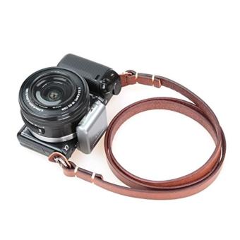 Universal Handmade Genuine Leather CANPIS Camera Strap Shoulder Neck Strap for Leica Sony - intl