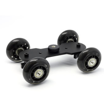 OEM 4-wheel Table Dolly Car Desktop DSLR Camera Video Rail Roller