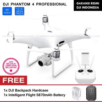DJI Phantom 4 Professional (Video 20MP 4K) + DJI Backpack Hardcase + Intelligent Flight 5870mAh Battery
