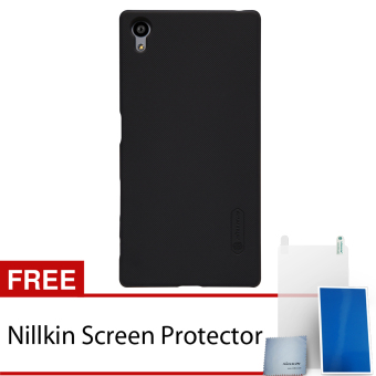 Nillkin Sony Xperia Z5 Super Frosted Shield Hard Case - Hitam + Gratis Nillkin Screen Protector