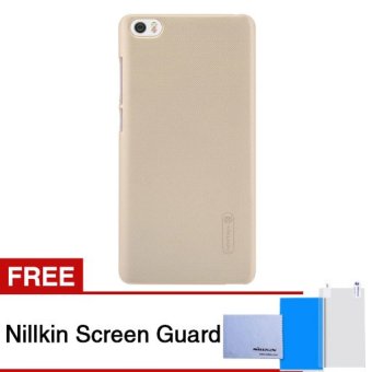 Nillkin Frosted Hard Case For Xiaomi Mi4i Gold + Gratis ScreenGuard Nillkin